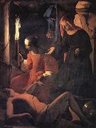 Georges de La Tour Die Auffindung der Leiche des Hl.Sebastian Spain oil painting artist